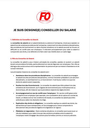 Conseiller salarie